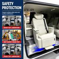 Siège de voiture de sport Tengyun S5B en cuir PU confortable pour Alphard Van, utilisateurs handicapés, pivotant programmable, électrique