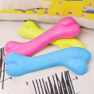 Juguete para Perros TPR, Hueso Masticable de Goma Resistente, para Dentición, Suministros para Mascotas de Interior, Color Aleatorio, 20g - Product Image 2