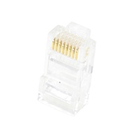 Connecteur RJ45 Cat 6a étanche, plaqué or, épaisseur 3u, Cat 6 8P8C, Cat5e, pour Ethernet industriel