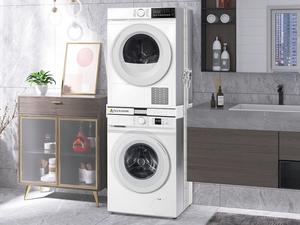 Kit universel d'empilage pour lave-linge et sèche-linge, avec étagère, sangle à cliquet et tapis antidérapants pour salle de bain - Product Image 6