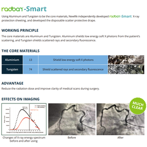 Giảm liều bức xạ X-Ray bảo vệ tấm 80kv che chắn hiệu quả dùng một lần phân tán bảo vệ treo lên cho bệnh nhân - Product Image 6