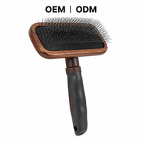 Brosse lissante pour animaux de compagnie avec picots métalliques pour chiens et chats, accessoires pour animaux de compagnie OEM