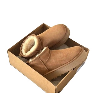 Bottines d'hiver pour femmes, plateforme épaisse, mini <span class=keywords><strong>bottes</strong></span> en daim, <span class=keywords><strong>fourrées</strong></span> en fourrure, chaudes, antidérapantes - Product Image 6