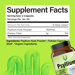 แคปซูลไซเลียมแบรนด์ของเราเองสำหรับผู้ใหญ่ เสริมใยอาหาร ช่วยระบบย่อยอาหาร ปรับสมดุลลำไส้ ช่วยควบคุมความอยากอาหาร เพิ่มพลังงานตามธรรมชาติและความมีชีวิตชีวา - Product Image 2