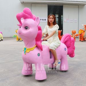 Coche Interactivo con Forma de Pony para Montar, con Movimientos y Música, para Parques de Diversiones Interiores y Exteriores, Centros Comerciales y Aeropuertos - Product Image 2