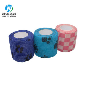 Bandage cohésif multifonctionnel auto-adhérent de conception mignonne pour chiens chats chevaux oiseaux - Product Image 5