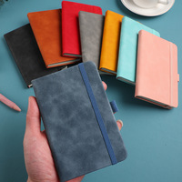 Libreta de Cuero PU A6 al por Mayor, Duradera, 100 Hojas, Bloc de Notas para Escritura a Mano, Diario Personal Portátil con Correa Elástica