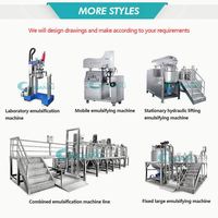 Machine à émulsionner Guanyu, mélangeur cosmétique, homogénéisateur sous vide, émulsifiant, machines pour la fabrication de crèmes et de lotions corporelles