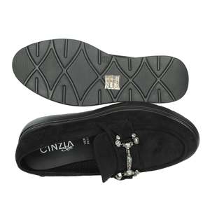 Cinzia <b>Soft</b> Women's Moccasin CI2018S Black Platform Loafer - Product Image 6