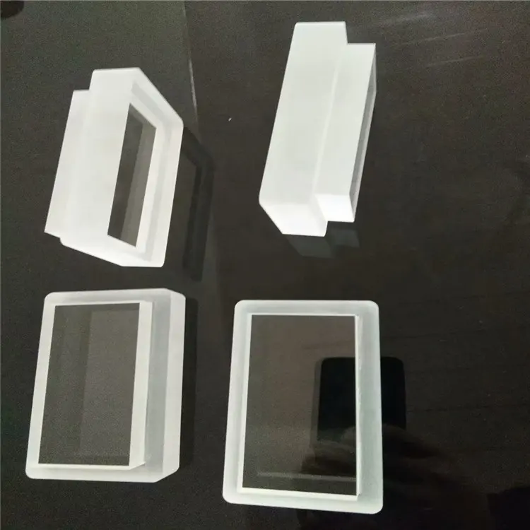 تصنيع مخصص البصرية مصقول خطوة T شكل تنصهر السيليكا أقراص الكوارتز زجاج النافذة