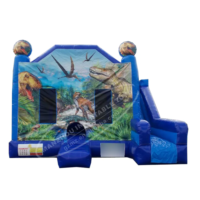 Thiết kế mới khủng long Inflatable nhảy lâu đài bouncy với Slide Bounce House Combo cho trẻ em