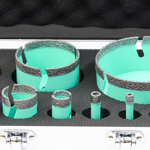 Hot bán trong sứ thủy tinh gốm công cụ khoan hộp công cụ thiết lập hộp kim cương lỗ Saw Cutter Kit thiết lập 5-130 Mét cho gạch - Product Image 2