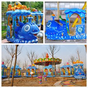 เครื่องเล่นรถไฟเด็กเล็กในสวนสนุกกลางแจ้ง อุปกรณ์สวนสนุกสำหรับครอบครัว - Product Image 4