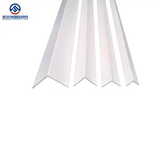 Standar Bentuk PVC profil Strip profil untuk sudut dinding Pvc ramah lingkungan 1 buah putih Modern plastik pelindung sudut