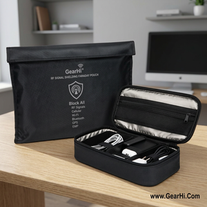 Sac Faraday de blindage de signal RF, pochette pour équipement électronique, étui de rangement pour caméra discrète, utilitaire pour optiques et surveillance, en nylon, de marque - Product Image 2