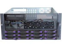 Châssis de serveur EDNSE ED512H 5U court pleine hauteur ATX en acier avec ventilateur, ports USB avant, 12 disques interchangeables à chaud, 240 mm
