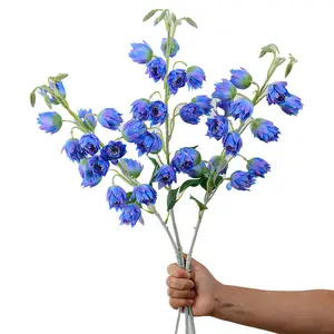 Fleurs Artificielles Bellflowers Fleurs Séchées Décoration de Mariage Fleurs Fabricants Anchois Vente en Gros