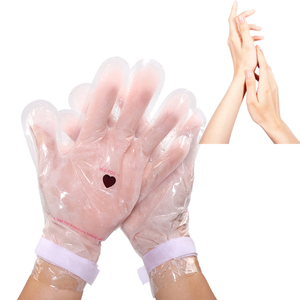 Service de marque privée crème blanchissante pour les mains et les pieds soie corée Latex chaussette <span class=keywords><strong>paraffine</strong></span> cire de beauté masque pour les pieds - Product Image 2