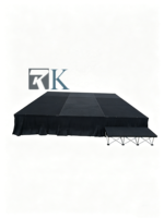 Plateforme de scène portable modulaire avec estrade en aluminium pour événements, concerts, mariages