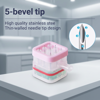 CONPUVON Stylo à micro-courant 9 broches 34G 0-2mm, longueur réglable, jetable, sûr, en plastique et acier inoxydable, étanche, écologique