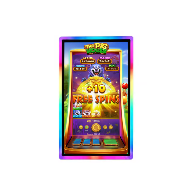 32 Inch Vertical Infrared Touch Screen Video Skilled Gaming Machines for Sale With Resolution 1920*1080