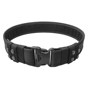 2.25 "cintura da uomo di pattuglia della guardia di sicurezza della cintura tattica di Nylon nero" - Product Image 1