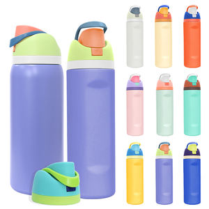 ขวดน้ำกีฬา Topnovo ขนาด 24 ออนซ์ 32 ออนซ์ ปราศจากสาร BPA ป้องกันการรั่วซึม ขวดน้ำสแตนเลสเก็บอุณหภูมิ พร้อมหลอดดูด - Product Image 1