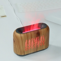 Diffuseur d'huiles essentielles ultrasonique OEM ODM 150 ml, mini diffuseur d'air USB de bureau avec effet flamme et lumière colorée pour chambre de bébé