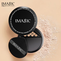 Poudre fixante mate waterproof IMAGIC pour le visage, texture velours, contrôle du sébum, sans effet bouclier, adhérence naturelle, usage quotidien