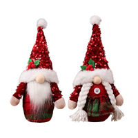 Hot Selling Samt Weihnachts schmuck Navidad Xmas Tomte Zwerg puppen Plüsch Elfen zwerge Für Weihnachts feier Dekoration