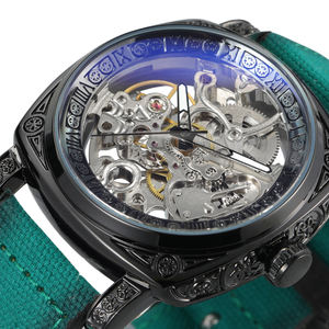 Montre Homme Vintage à Cadran Sculpté Forsining, Prix de Gros Usine, Montre Mécanique Automatique Squelette Tourbillon, Offre Spéciale - Product Image 6