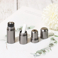 Inhalateur nasal et d'huiles essentielles personnalisé en aluminium de haute qualité, marque EBI, 2 en 1