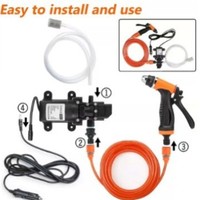 Pistolet à eau électrique portable haute pression 12V pour lavage de voiture, usage domestique, transfrontalier