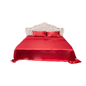 Housses de couette et drap de lit en Satin, tissu de soie de luxe fraise pur, 100%, nouveauté - Product Image 3