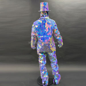 Funtoys MOQ 1 PCS Disfraz <span class=keywords><strong>de</strong></span> Armadura Dorada <span class=keywords><strong>para</strong></span> <span class=keywords><strong>Mujer</strong></span>, Sexy, <span class=keywords><strong>para</strong></span> Espectáculos, Pasarela, Discoteca, Bar, Baile Gogo, con Espejos, Estilo Futurista - Product Image 5