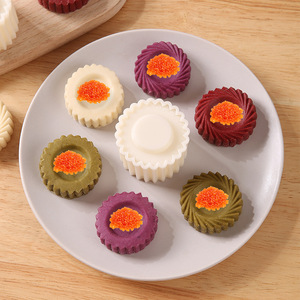 Nuovo Stampo per Pasticceria Minimalista con Pulsante, Staccabile, per Mooncake, Torta di Fagioli Verdi, Fiori Pressati, Utensili per la Cottura di Dolci - Product Image 5