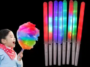 Led 솜사탕 지팡이 당을 위한 다채로운 놀 지팡이 빛