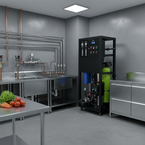 Système de traitement d'eau par osmose inverse intégré avec PLC et pompe 500L/heure certifié CE pour l'eau potable commerciale - Product Image 2