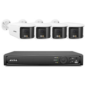 ANNKE 6MP 180 Degree Dual Lens Panoramic Bullet AI PoE Kit Cameras Two Way Audio Smart Full Color <strong>Network</strong> Security Camera - Product Image 1