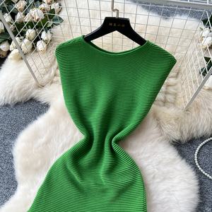 Nuovo abito <span class=keywords><strong>in</strong></span> <span class=keywords><strong>maglia</strong></span> <span class=keywords><strong>verde</strong></span> Slim moda donna primavera - Product Image 2