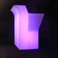 Service de personnalisation, mobilier LED moderne en plastique de bonne qualité, 16 couleurs changeantes, comptoir de bar lumineux portable, produits rotomoulés.
