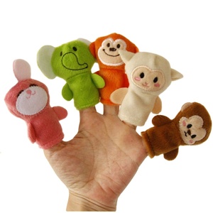 Un set animal patterns finger puppet theater consegna veloce - Product Image 3