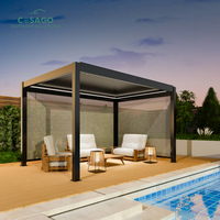 Pergola à lames orientables en aluminium réglable pour maison, solution d'ombrage extérieur personnalisable