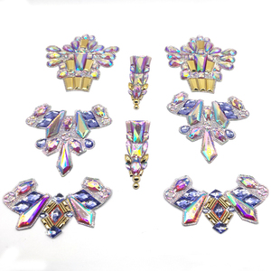 Applique thermocollante en gel avec motif <span class=keywords><strong>de</strong></span> strass pour <span class=keywords><strong>les</strong></span> costumes <span class=keywords><strong>de</strong></span> carnaval <span class=keywords><strong>de</strong></span> Saint-Martin, <span class=keywords><strong>les</strong></span> coiffures et la fabrication <span class=keywords><strong>de</strong></span> <span class=keywords><strong>chapeaux</strong></span> - Product Image 6