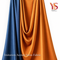 Tissu satiné imitation acétate 215 g/m², micro-extensible, pour robe de mariée