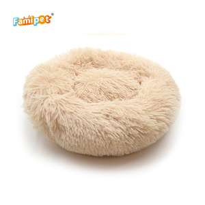Coussin rond moelleux et antidérapant pour chien Famipet Wholesale, confortable, lavable et apaisant. - Product Image 1