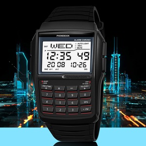 Montre-bracelet multifonction avec horloge, alarme, chrono, affichage LED, calculatrice, montre numérique sport pour enfants, femmes et hommes - Product Image 4
