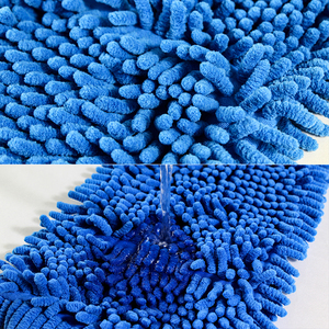 Nhà Máy sàn thương mại làm sạch lau sợi nhỏ <span class=keywords><strong>Chenille</strong></span> lau sàn lau đầu thay thế sợi nhỏ ướt <span class=keywords><strong>Chenille</strong></span> phẳng Mat làm sạch - Product Image 4