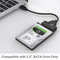Cable adaptador SATA a USB 3.0 para transferencia de datos, convertidor de disco duro externo, compatible con UASP para disco du