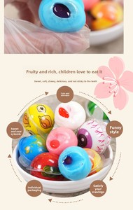 Bonbons gélifiés souple en forme de boule, saveur fruitée, multicolores, créatifs, collation pour enfants - Product Image 5